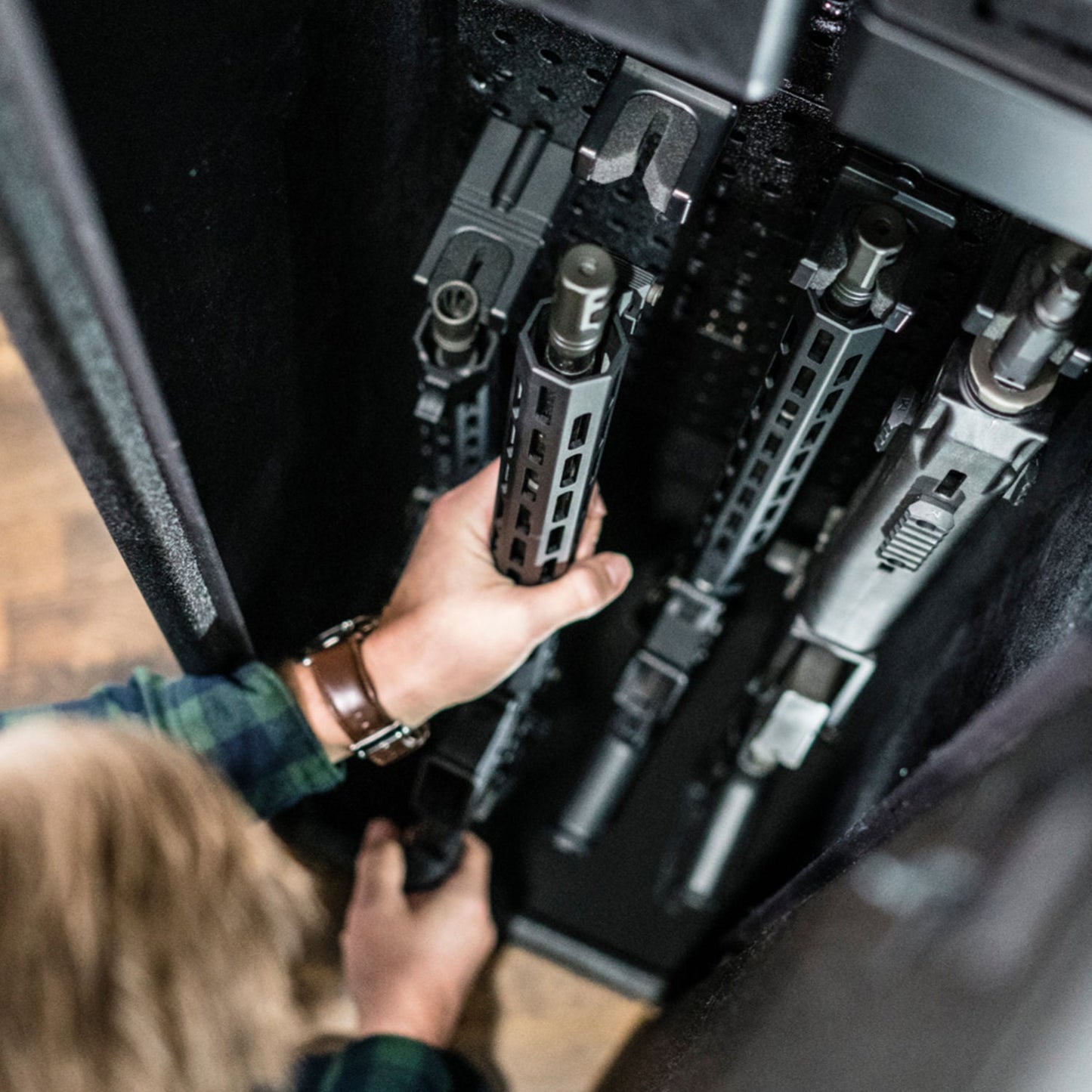 Vaultek ViSN NRS500i-BK Biometric Smart Rifle Safe