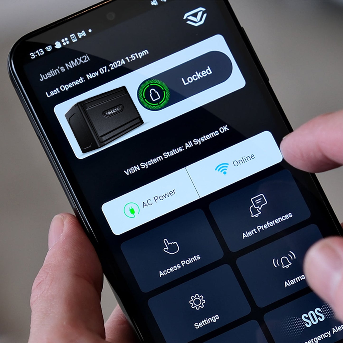 Vaultek NMX2i ViSN MX High Capacity Biometric WiFi Smart Safe