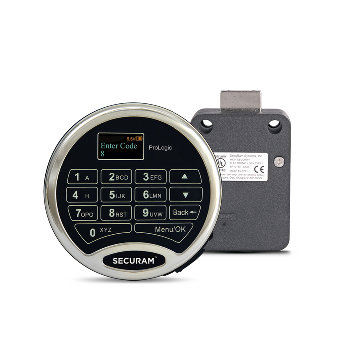 Securam ProLogic L01 Digital Electronic Lock Chrome