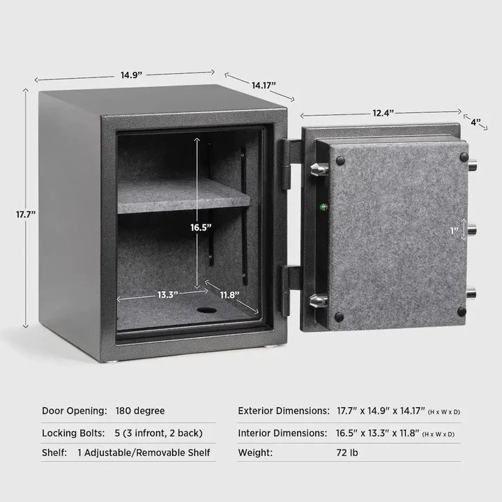 IslandSafe FNS45 FireShield Medium Fireproof Safe