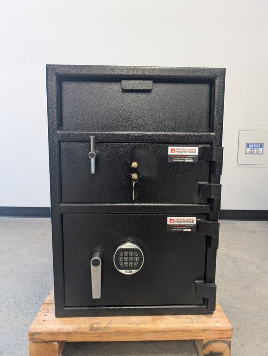Pacific Safe FL30207TK2B Double Door Front Load Depository Safe - Blemished