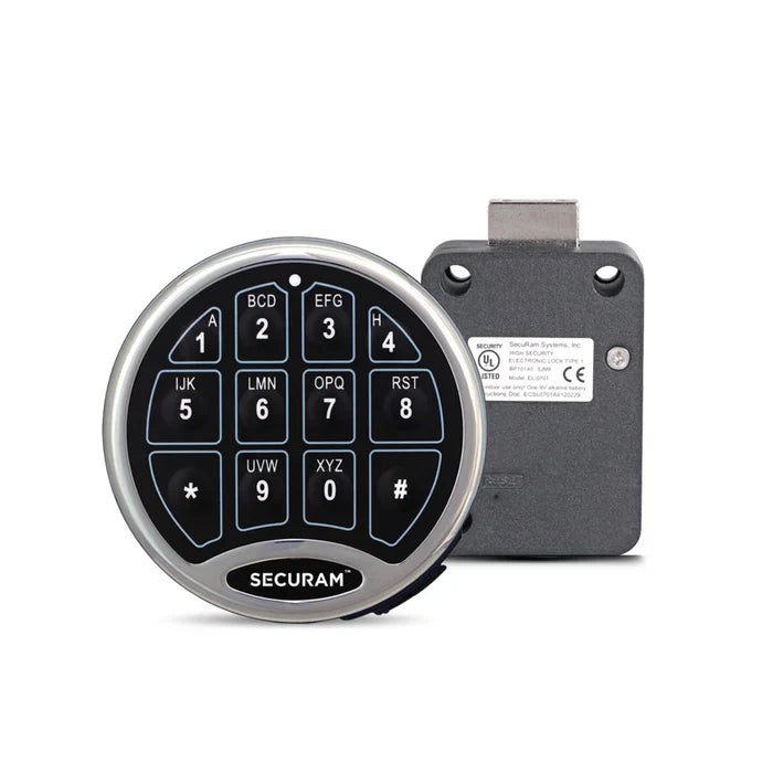 Securam SafeLogic Basic Digital Electronic Lock Chrome
