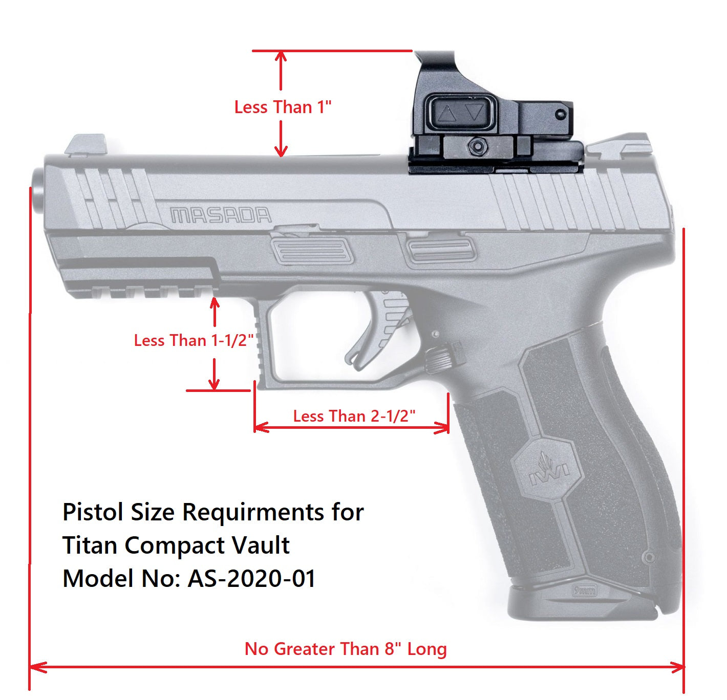 Titan Security Compact Portable Quick Access Vehicle Handgun Safe