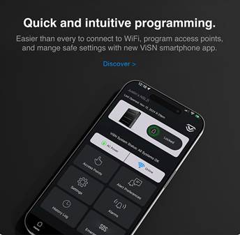 Vaultek ViSN NRS500i-BK Biometric Smart Rifle Safe