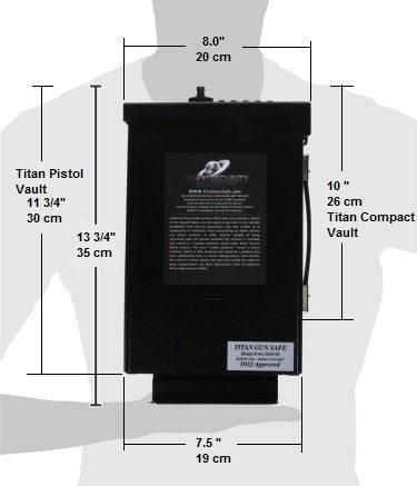 Titan Security Compact Portable Quick Access Vehicle Handgun Safe